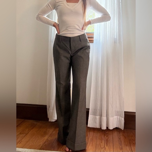 Banana Republic Pants - Banana Republic Gray Wide-Leg Trousers